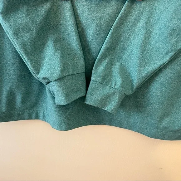 Bad Birdie Bell Air Golf Heather Turquoise Blue 1/4 Zip Pullover Mens Medium - Picture 8 of 9